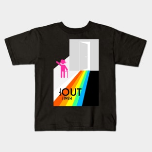 Lesbian out since 1984 Kids T-Shirt